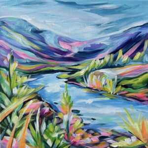 Scenic River in the Mountains